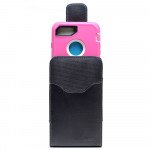 Wholesale Vertical Armor Double Loop Belt Clip Pouch Large 32 Fits Galaxy S22 Ultra and more (Black)